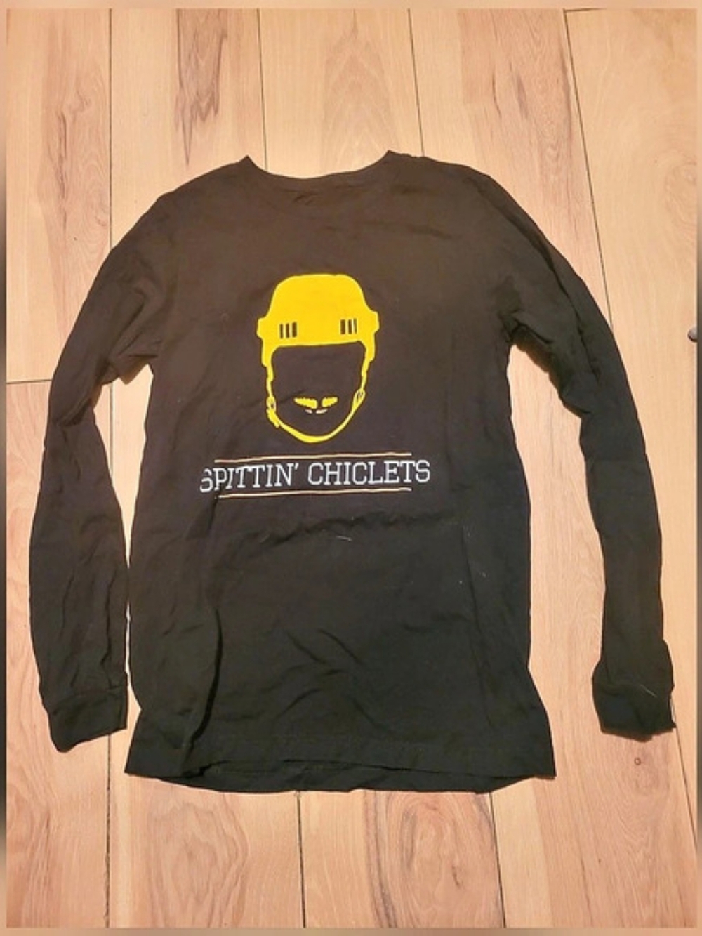 Barstool Sports Spittin Chiclets Hockey Helmet Long Sleeve